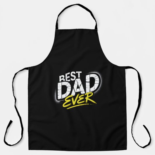 Best Dad Ever Graffiti Art エプロン (正面)