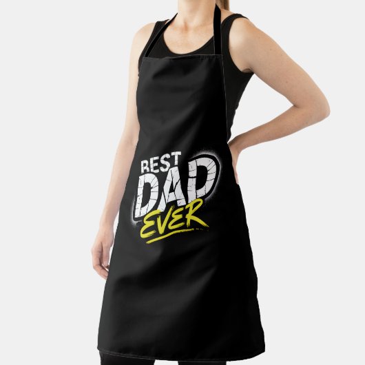 Best Dad Ever Graffiti Art エプロン (インサイチュ)