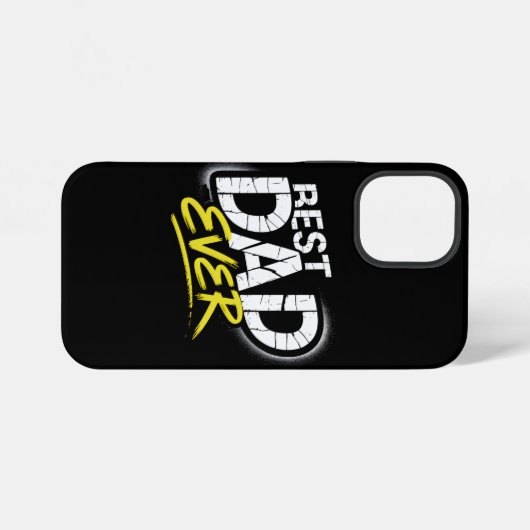 Best Dad Ever Graffiti Art iPhoneケース (裏面横)
