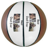 best dad ever happy father's day add your photo  バスケットボール (縦)