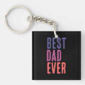 Best Dad Ever Minimalist Cool Professional キーホルダー (正面)