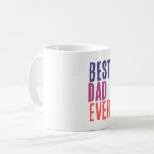 Best Dad Ever Minimalist Cool Professional コーヒーマグカップ (正面左)