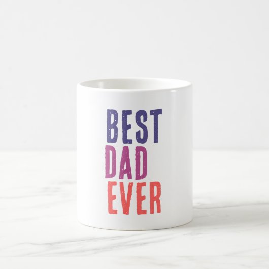 Best Dad Ever Minimalist Cool Professional コーヒーマグカップ (中央)