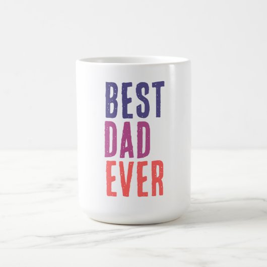 Best Dad Ever Minimalist Cool Professional コーヒーマグカップ (中央)