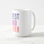 Best Dad Ever Minimalist Cool Professional コーヒーマグカップ (正面右)