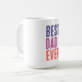 Best Dad Ever Minimalist Cool Professional コーヒーマグカップ (正面左)