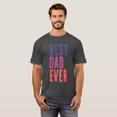 Best Dad Ever Minimalist Cool Professional Tシャツ (正面フル)