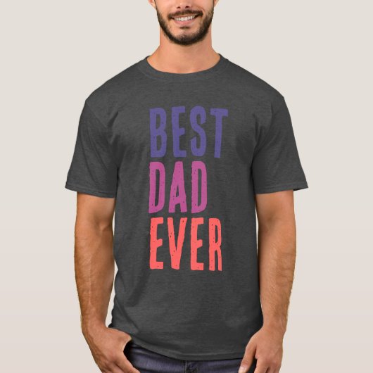 Best Dad Ever Minimalist Cool Professional Tシャツ (正面)