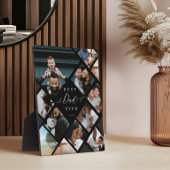 Best Dad Ever Modern Photo Collage Gift Keepsake フォトプラーク