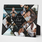 Best Dad Ever Modern Photo Collage Gift Keepsake フォトプラーク (側面)