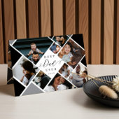 Best Dad Ever Modern Photo Collage Personalized カード