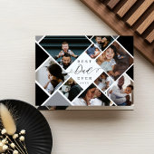 Best Dad Ever Modern Photo Collage Personalized カード