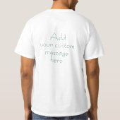 Best Dad Ever Modern Typography Tシャツ (裏面)