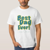 Best Dad Ever Modern Typography Tシャツ (正面)