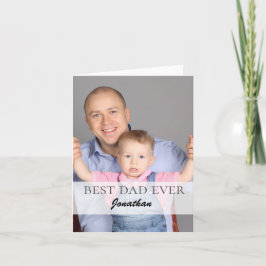 Best Dad Ever Name Quote Family Design シーズンカード