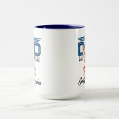 Best Dad Ever Personalized | Custom Father’s Day マグカップ (中央)