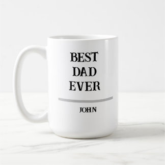 Best Dad Ever Personalized Custom NameCoffee Mug コーヒーマグカップ