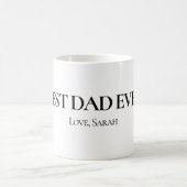 Best Dad Ever Personalized Mug コーヒーマグカップ (中央)