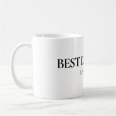 Best Dad Ever Personalized Mug コーヒーマグカップ (左)
