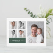 Best Dad Ever Personalized Photo Card | Custom  シーズンカード (スタンド正面)
