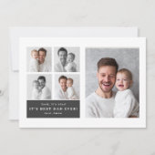 Best Dad Ever Personalized Photo Card | Custom  シーズンカード (正面)