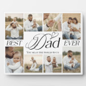 Best Dad Ever Personalized Photo Collage keepsake フォトプラーク (正面)