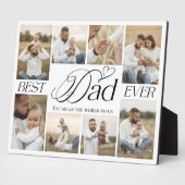 Best Dad Ever Personalized Photo Collage keepsake フォトプラーク (側面)