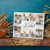 Best Dad Ever Personalized Photo Collage keepsake フォトプラーク (側面)