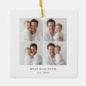 Best Dad Ever Photo  セラミックオーナメント (正面)