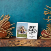 Best Dad Ever photo フォトプラーク (側面)