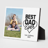 Best Dad Ever photo フォトプラーク (側面)