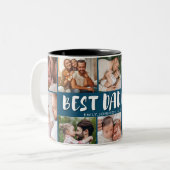 Best Dad Ever Photo Collage Father’s Day Gift  ツートーンマグカップ (正面左)