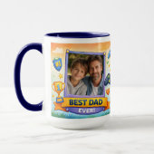 Best Dad Ever Photo Collage Mugs マグカップ (左)