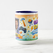 Best Dad Ever Photo Collage Mugs マグカップ (中央)