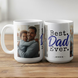 Best Dad Ever Photo Father's Day コーヒーマグカップ