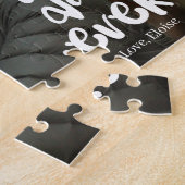 Best Dad ever Photo Father's Day Gift Daughter ジグソーパズル (側面)