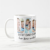 Best Dad Ever Photo Letter コーヒーマグカップ (左)