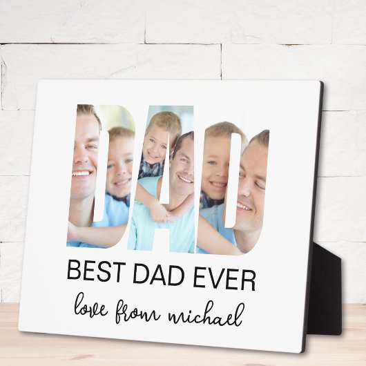 Best Dad Ever Photo Letter フォトプラーク