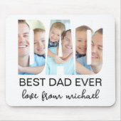 Best Dad Ever Photo Letter マウスパッド (正面)