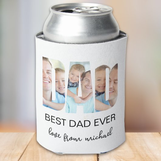 Best Dad Ever Photo Letter 缶クーラー