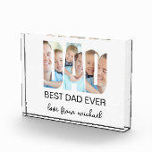 Best Dad Ever Photo Letter Photo Block フォトブロック (右)