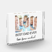 Best Dad Ever Photo Letter Photo Block フォトブロック (左)