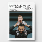  Best Dad Ever Photo Modern Fathers Day Gifts フォトプラーク (正面)