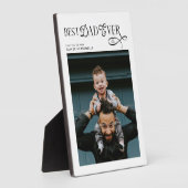  Best Dad Ever Photo Modern Fathers Day Gifts フォトプラーク (側面)