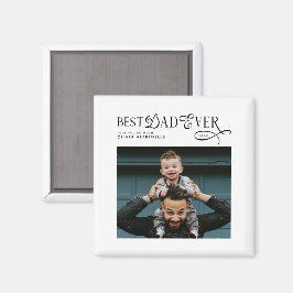  Best Dad Ever Photo Modern Fathers Day Gifts マグネット