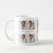 Best Dad Ever Photo | Personalized Father’s Day コーヒーマグカップ (左)