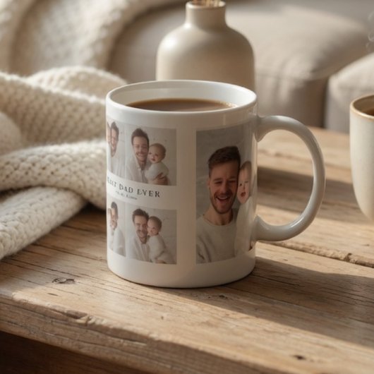 Best Dad Ever Photo | Personalized Father’s Day コーヒーマグカップ