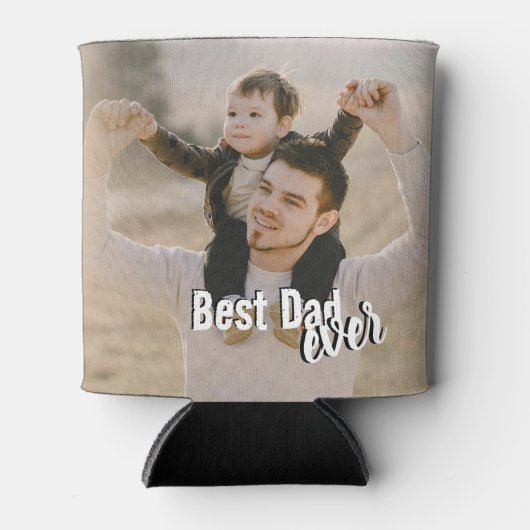 Best Dad Ever Photo Photo 缶クーラー (正面)