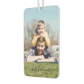 Best Dad Ever Photo Script Air Freshener カーエアーフレッシュナー (左)