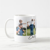 Best Dad Ever Script Photo Collage コーヒーマグカップ (左)